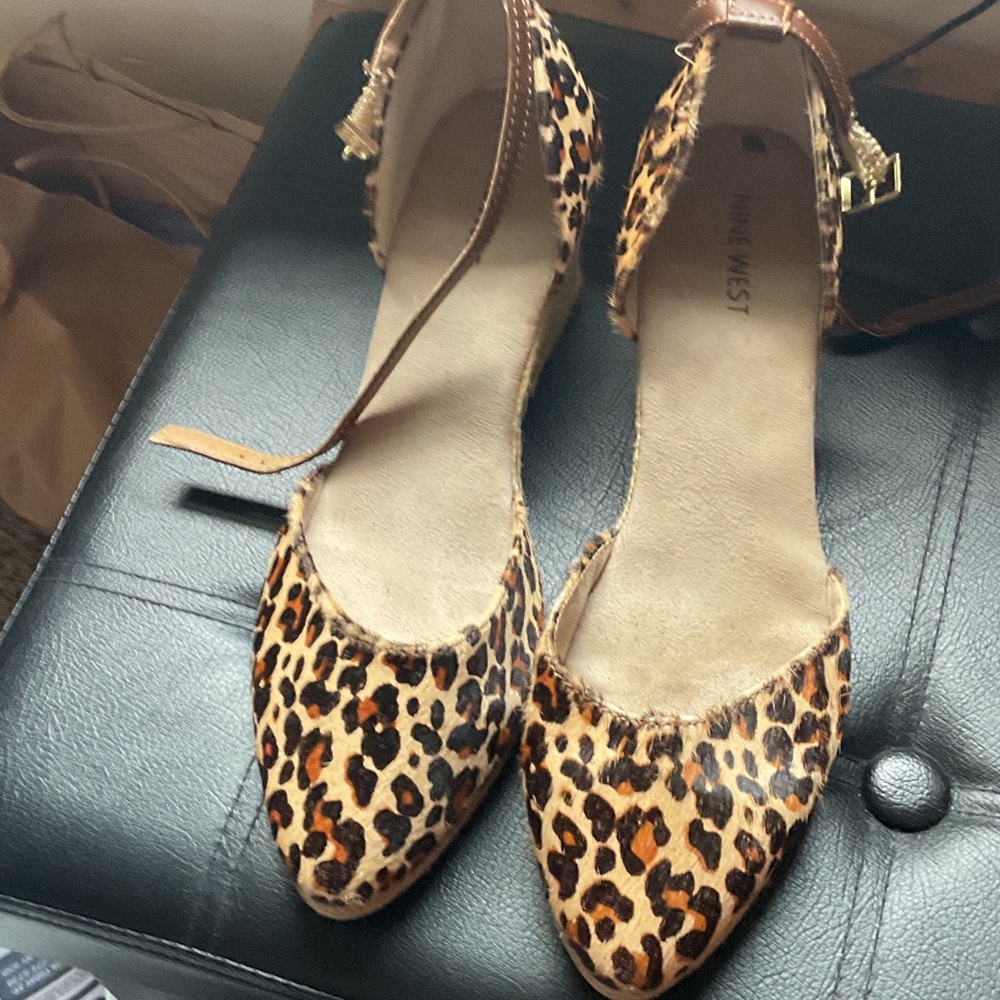 Nine West Leopard Print Flats